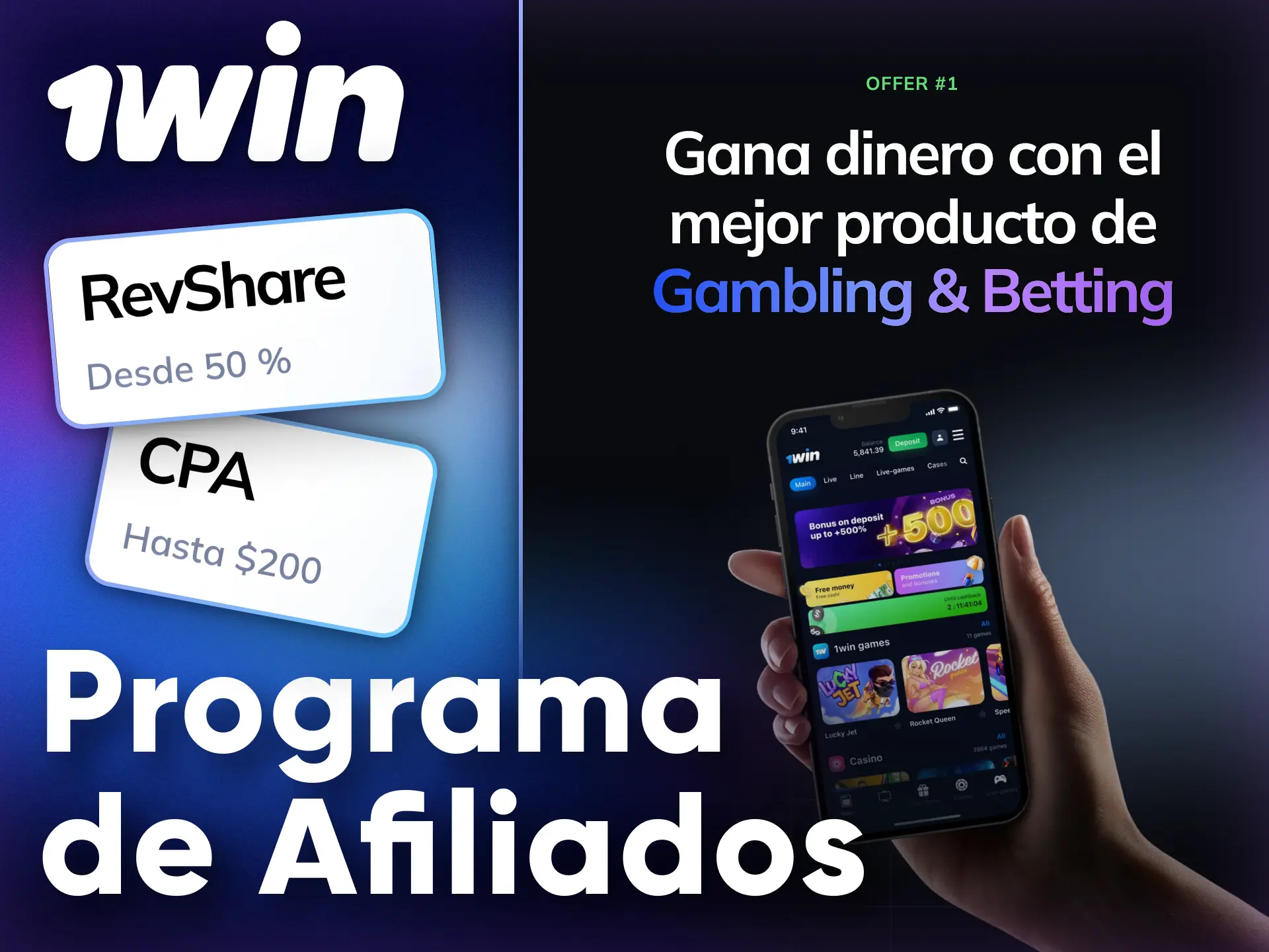 Earn additional income with the 1Win affiliate programme.