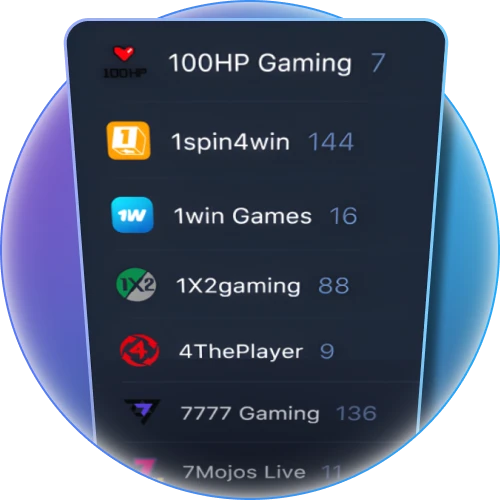 All 1Win casino games come from licensed providers.