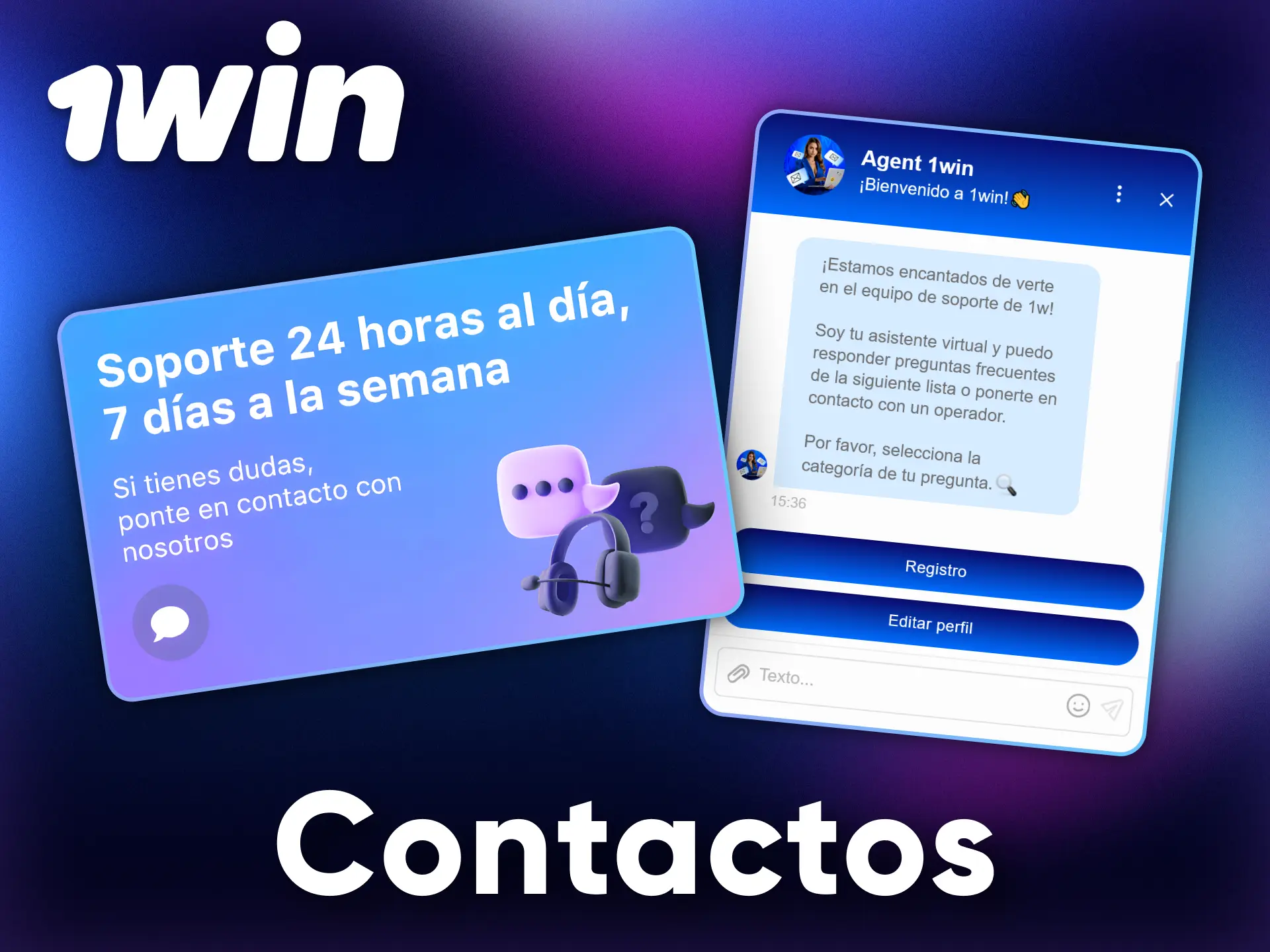 The 1Win support team is available to assist you around the clock.