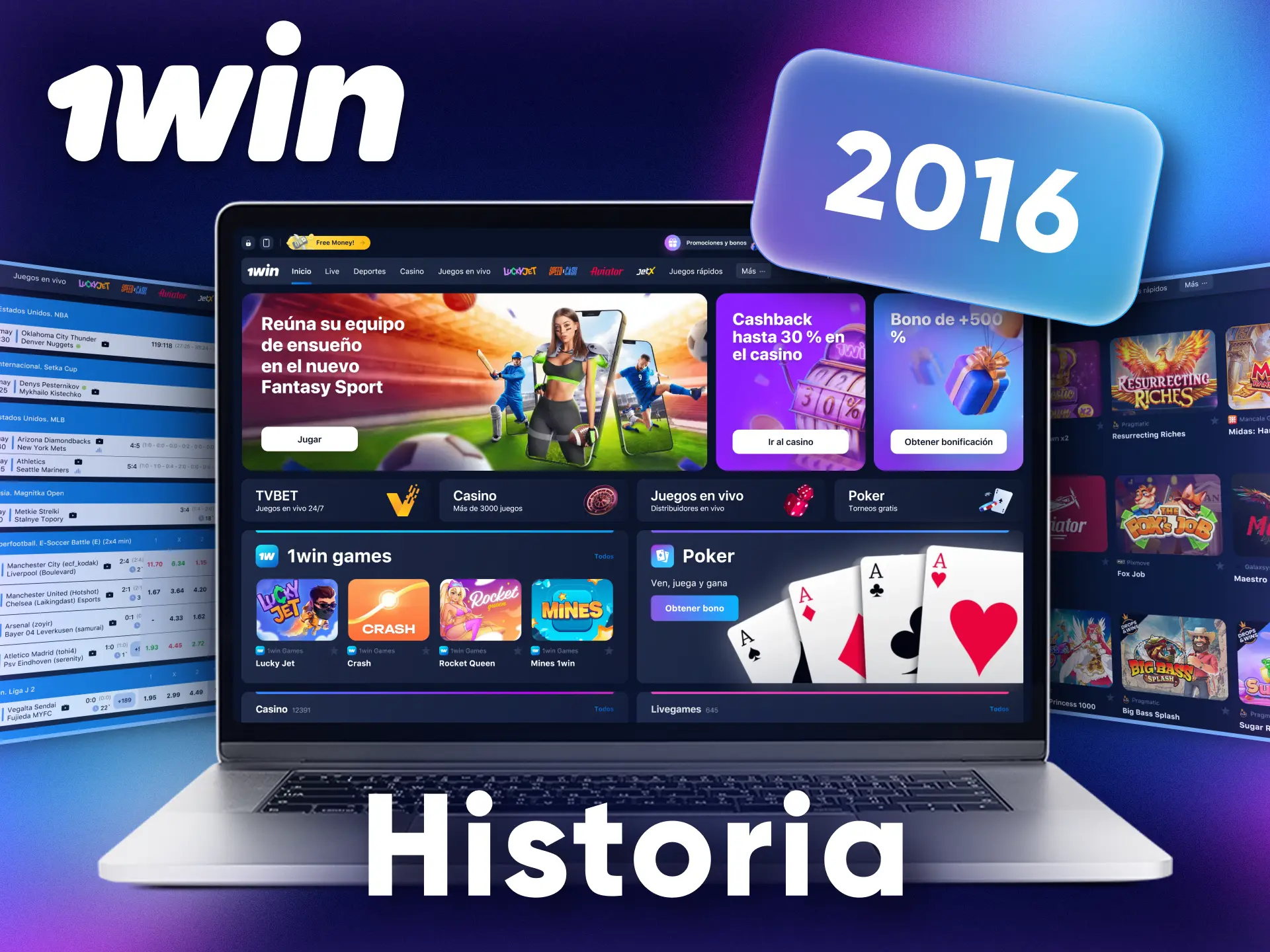 Since 2016, 1Win has been helping players from all over the world to win.