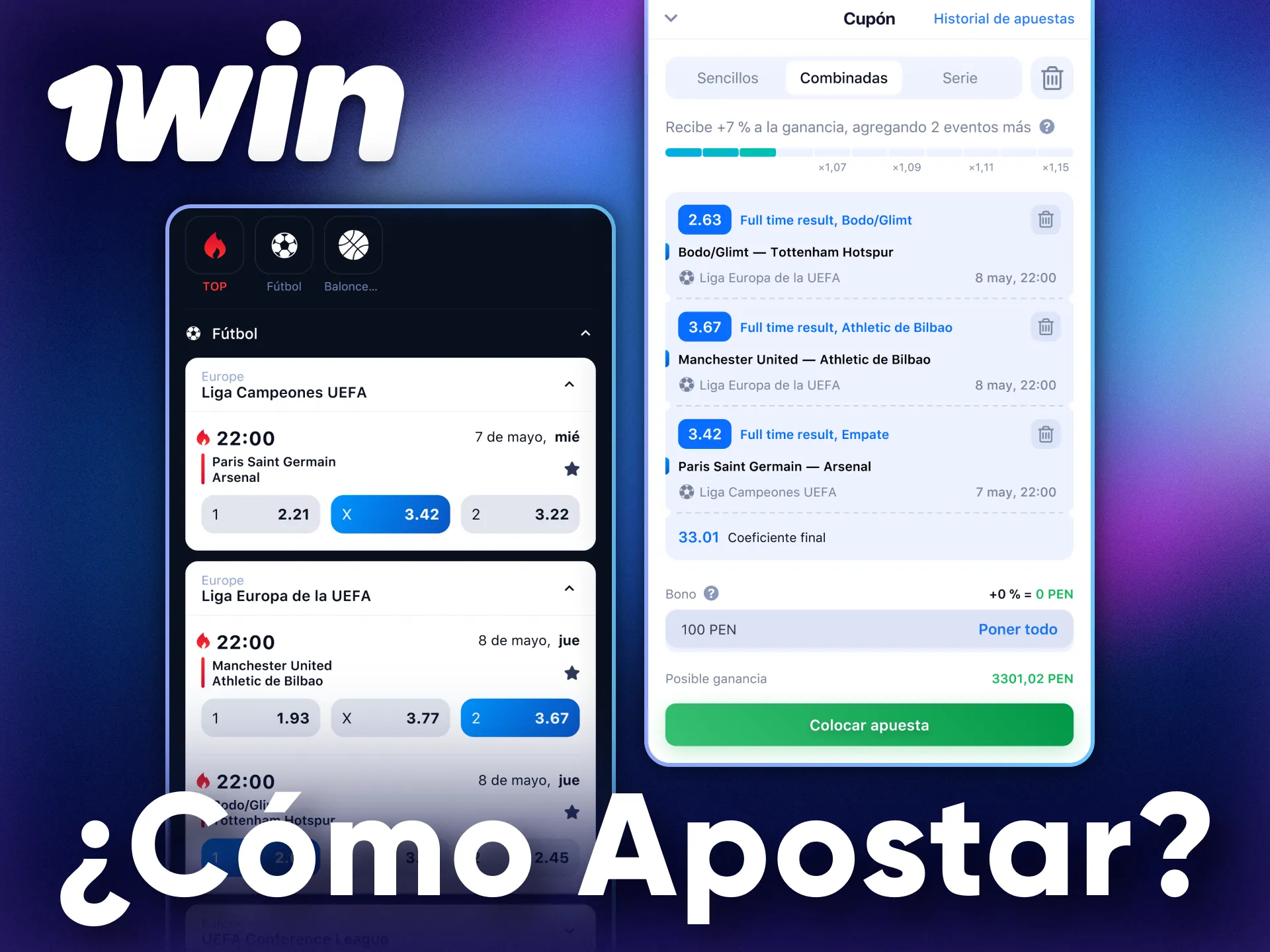 Bet on sports easily on the go with the 1Win app.