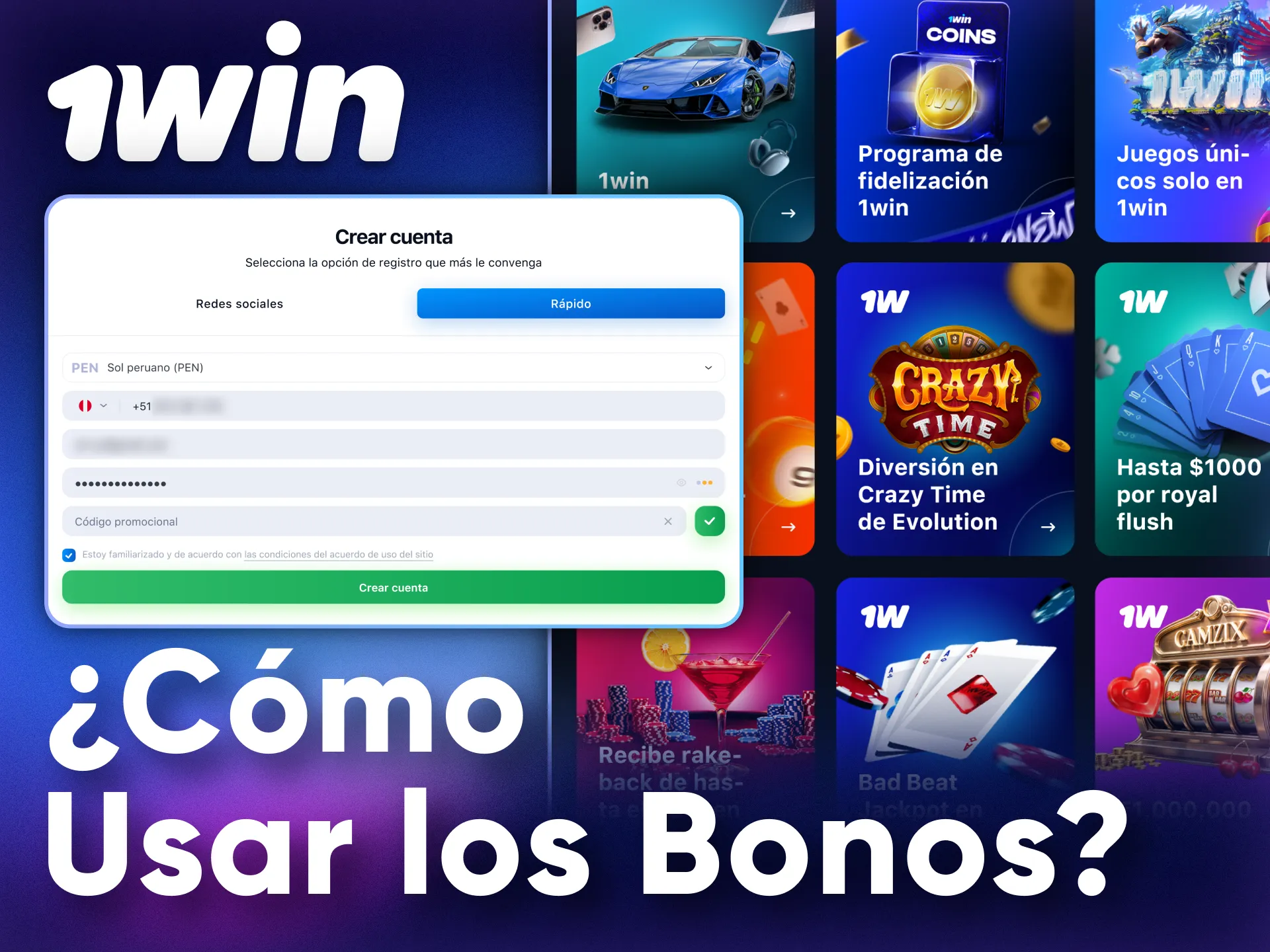 Forma parte de 1Win y selecciona entre una variedad de bonos atractivos para disfrutar.