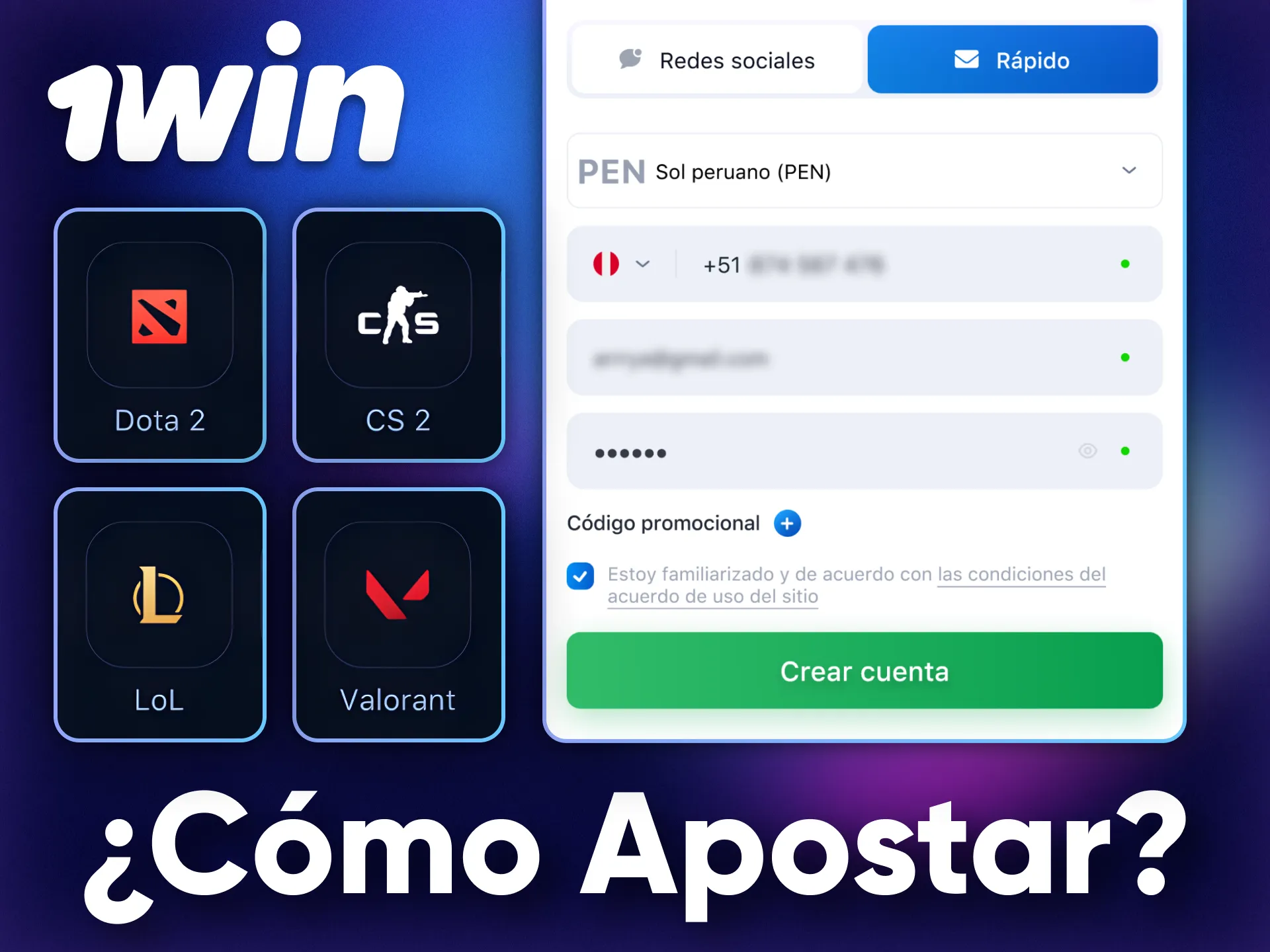 Haz tus apuestas en eSports con 1Win y disfruta la emoción.